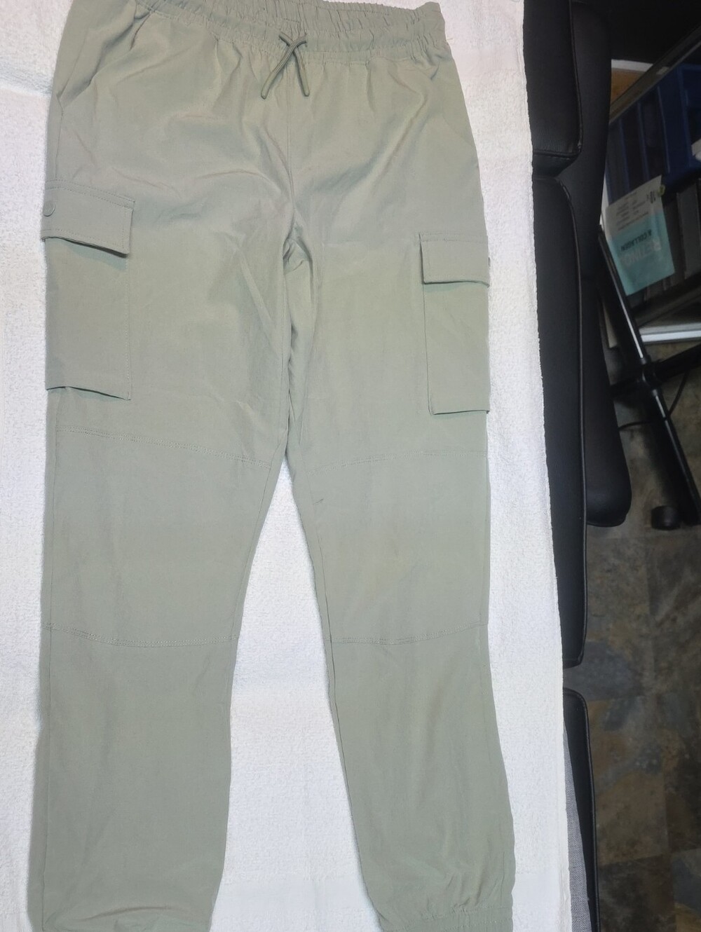 all in motion Light Sage Cargo Jogger Pants with Drawstring